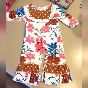 Baby girl boutique style romper